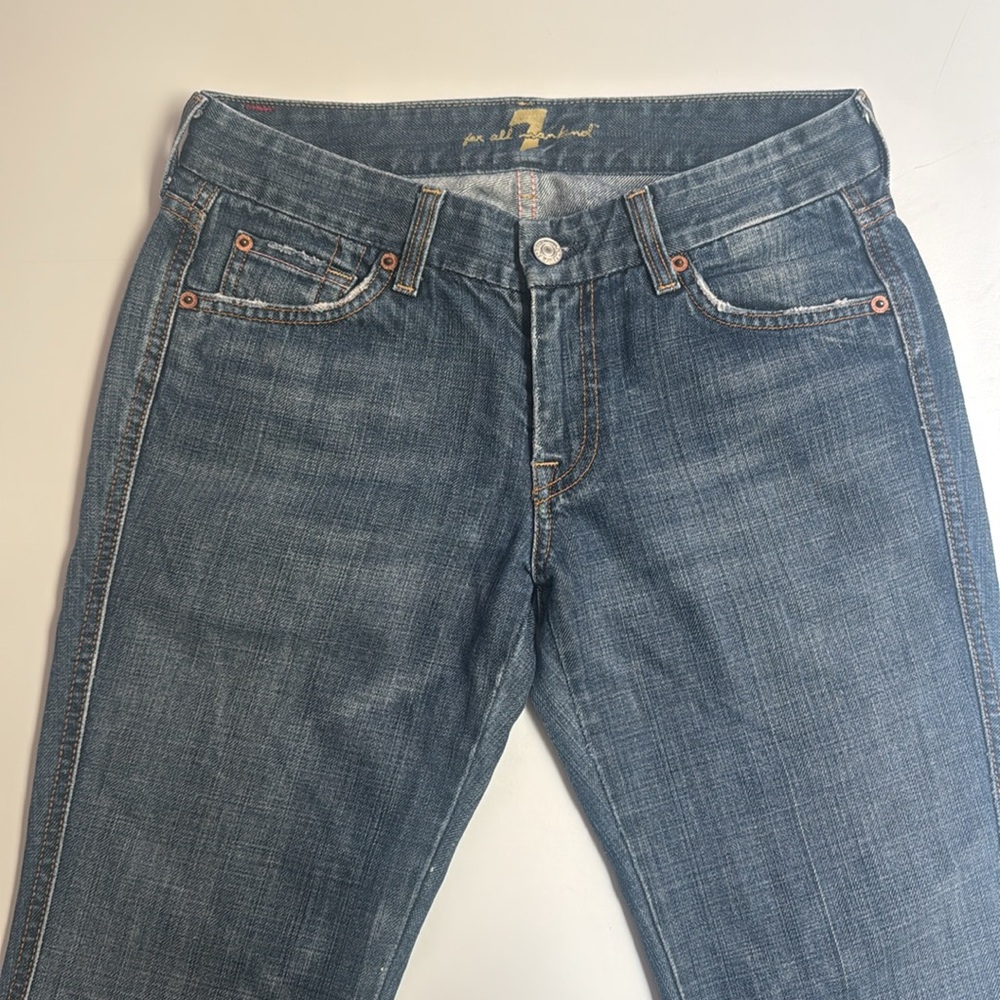 7 For All Mankind “A” Pocket Flare Denim Jeans - Picture 3 of 10